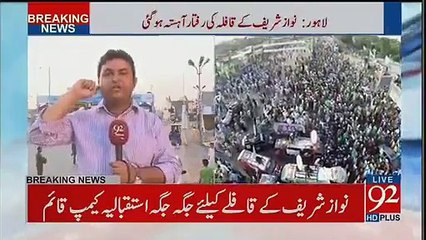 Aerial View Of Workers In PMLN Rally Lahore