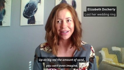 Woman reunited with wedding ring lost in desert