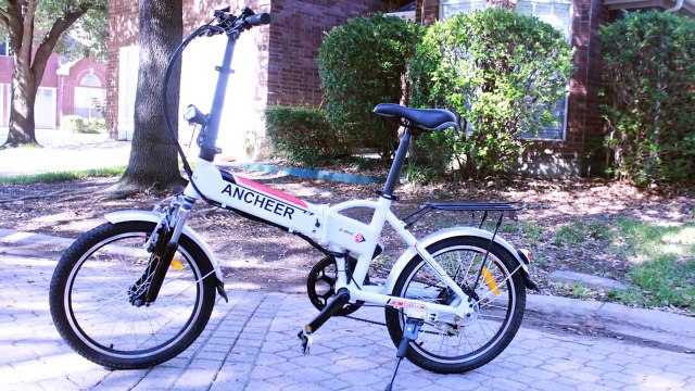 Electric Bike E-Bike FOR $500 - ANCHEER 20 Folding Bike - Unboxing Assembly and Test Ride - Ebay