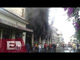 Incendio en el centro de Uruapan, Michoacán/ Titulares