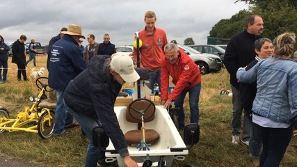 Ça glisse en caisses à savonnettes!