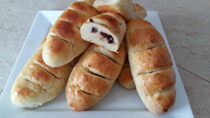 Petits Pains au Chocolat - Moist Chocolate Stuffed Milk Rolls - خبز بالشوكولا
