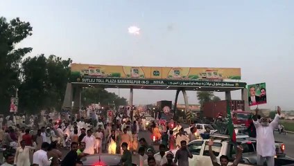 Jhangir Tareen's Heroic Reception at Sutlej Interchange Bhawalpur on 12.08.2017
