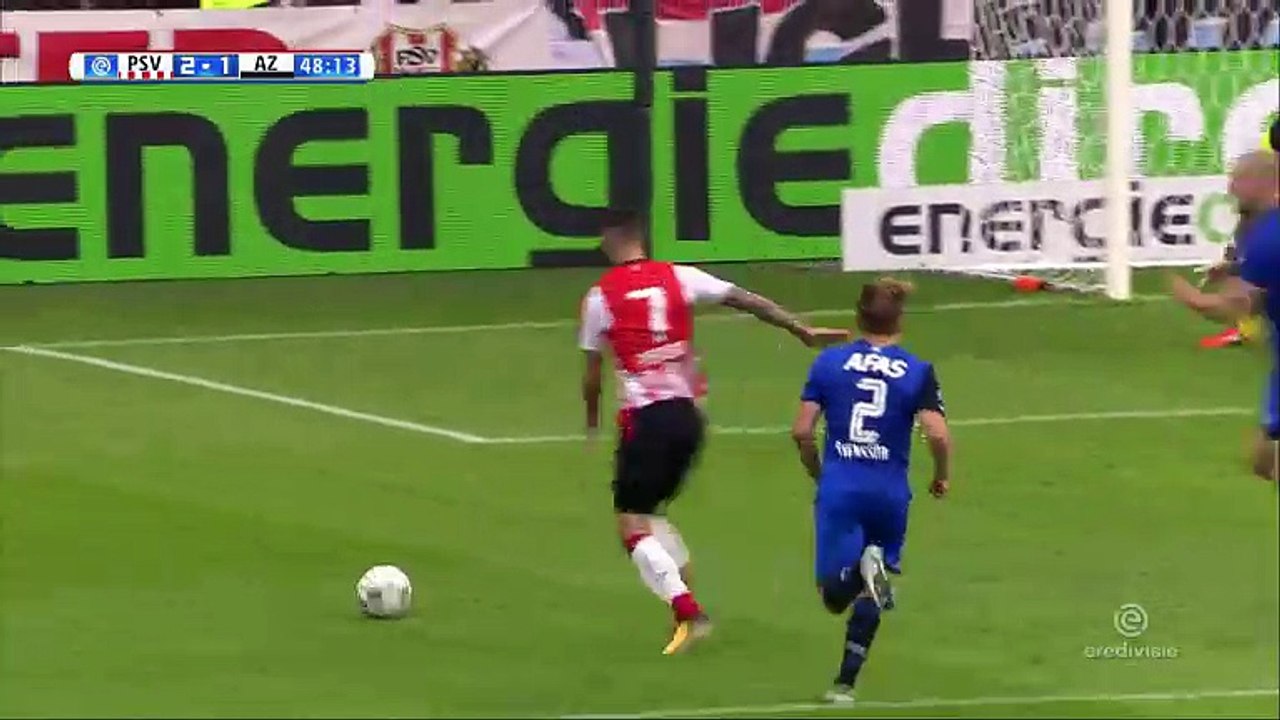 Gaston Pereiro Goal HD - PSV	2-1	AZ Alkmaar 12.08.2017