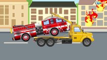 Carros - Camión de bomberos - Coche de policía - Ambulancia - Grúa - NEU!