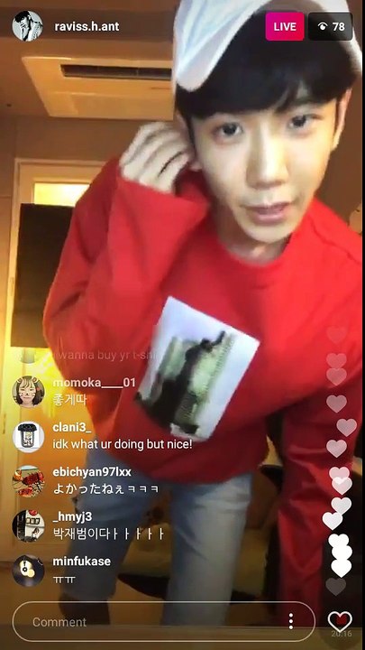 170808 Myunghan Instalive