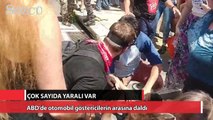 ABD’de otomobil göstericilerin arasına daldı: Yaralılar var