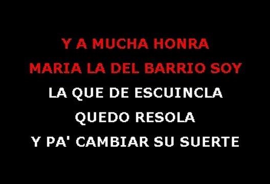 Maria la del barrio - Thalia (Karaoke)