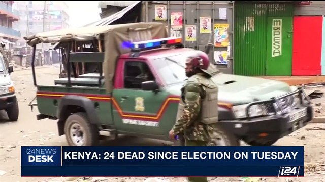 i24NEWS DESK | Kenya: 24 dead since election on Tuesday | Saturday, August 12th 2017