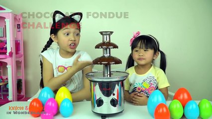 Chocolate Fondue Challenge with Cool PRIZES