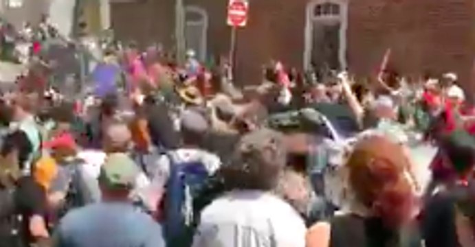 Video Shows Commotion as Car Plows Into Crowd Following Charlottesville Rally