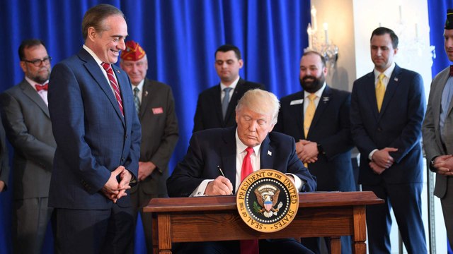 Trump signs the Veterans Affairs Choice and Quality Employment Act