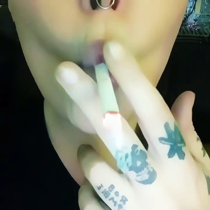 Lips and smoke