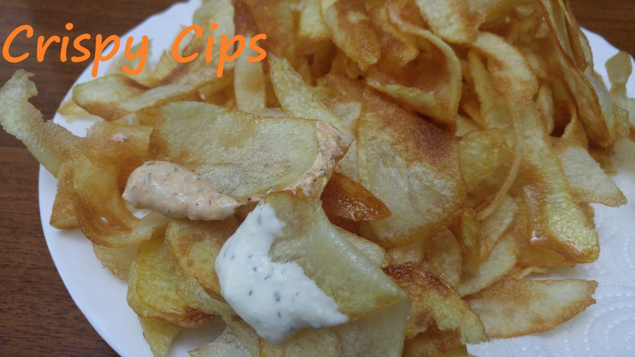 Evde Cips Nasıl Yapılır & home made crispy  cips