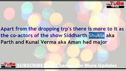 Kunal Verma aka,Aman's characters sudden,exit post conflict with,Siddharth Shukla,13th Aug 2017 News
