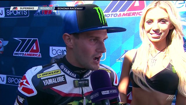 Cameron Beaubier Interview Superbike Race 1 Sonoma Raceway