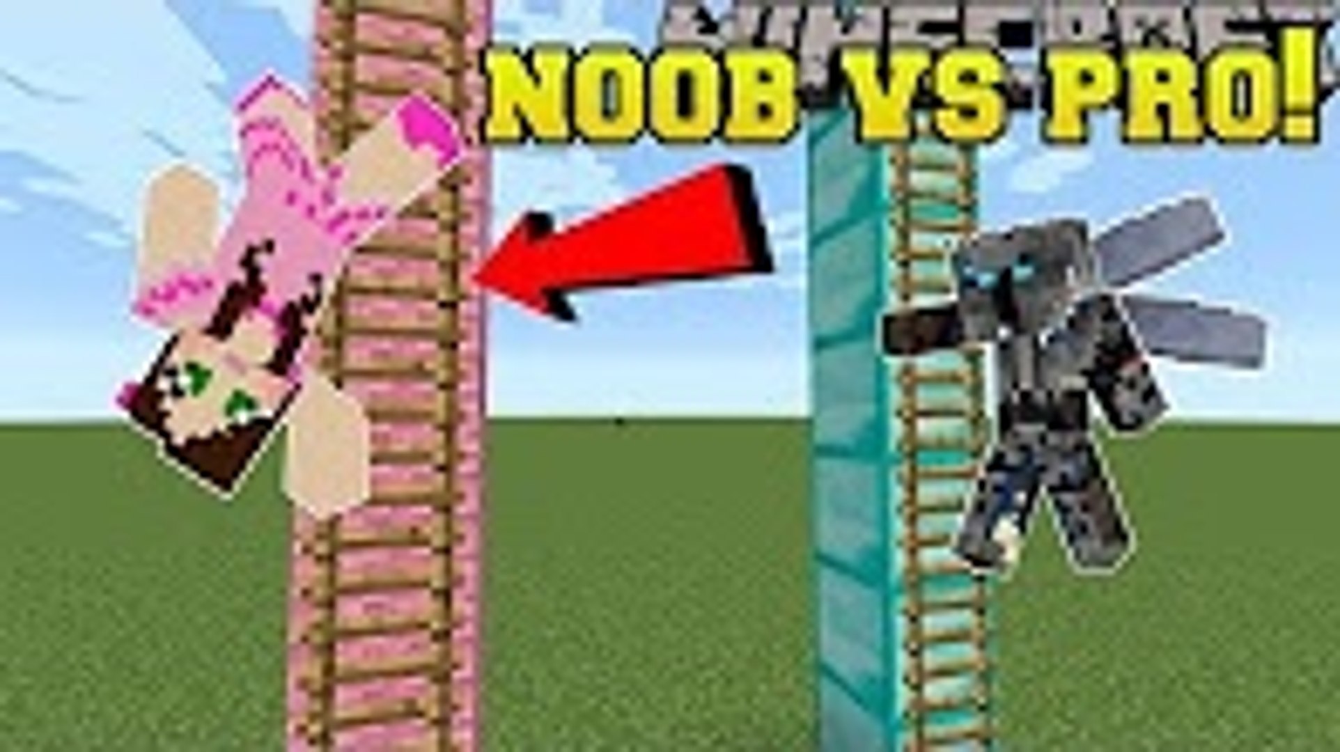 Popularmmos Minecraft Noob Vs Pro King Of The Ladder Mini