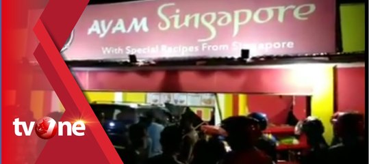 Ugal-ugalan, Minibus Seruduk Rumah Makan Siap Saji