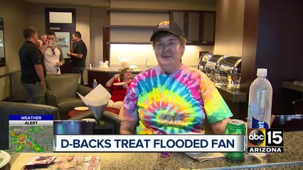 Flood victim in Phoenix treated to D-back game