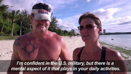 People in Guam react to recent missiles threat by North Korea