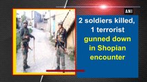 2 soldiers killed, 1 terrorist gunned down in Shopian encounter