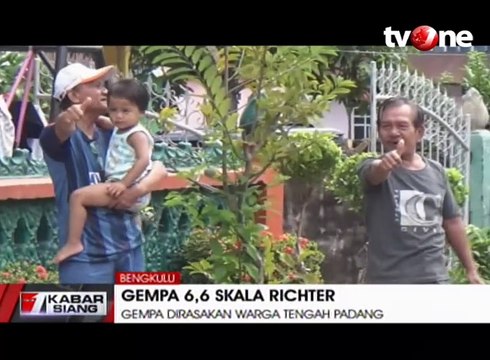 Gempa Bumi 6.6 SR Guncang Bengkulu