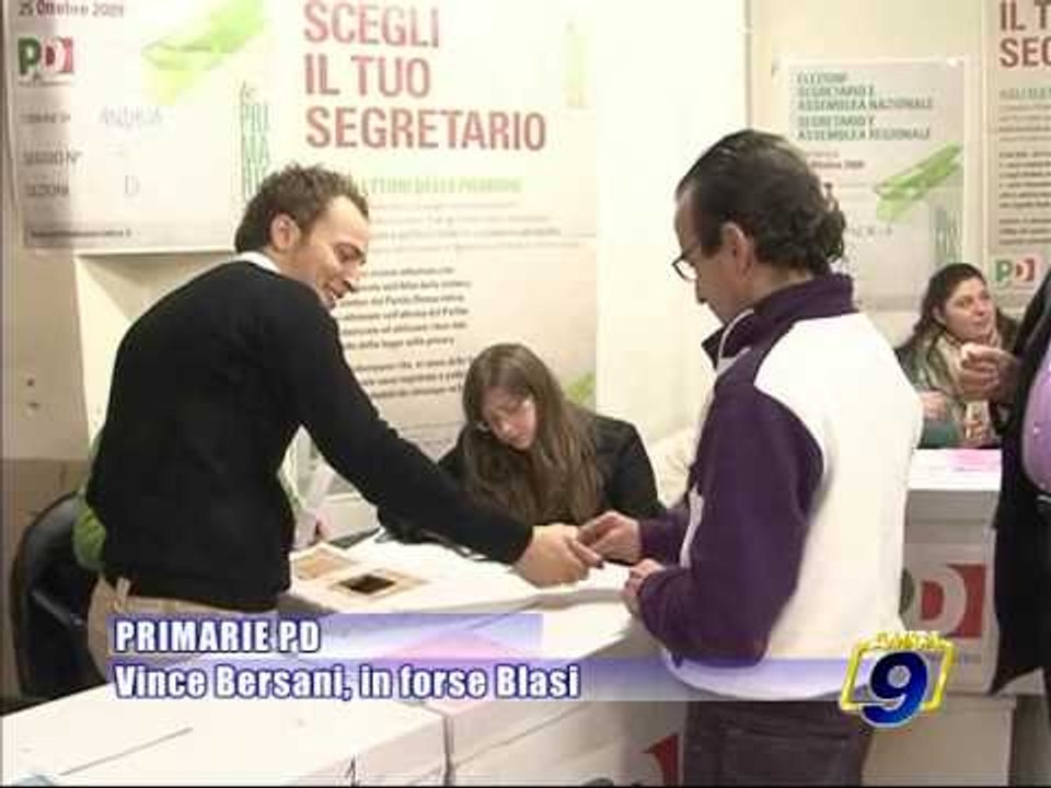 PRIMARIE PD. Vince Bersani, in forse Blasi