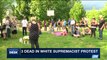 i24NEWS DESK | Car rams counter-protesters at far right protest | Sunday, August 13th 2017