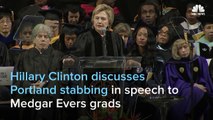 Hillary Clinton Mentions Portland Stabbing Attack In Speech To Medgar Evers Grads | NBC Ne
