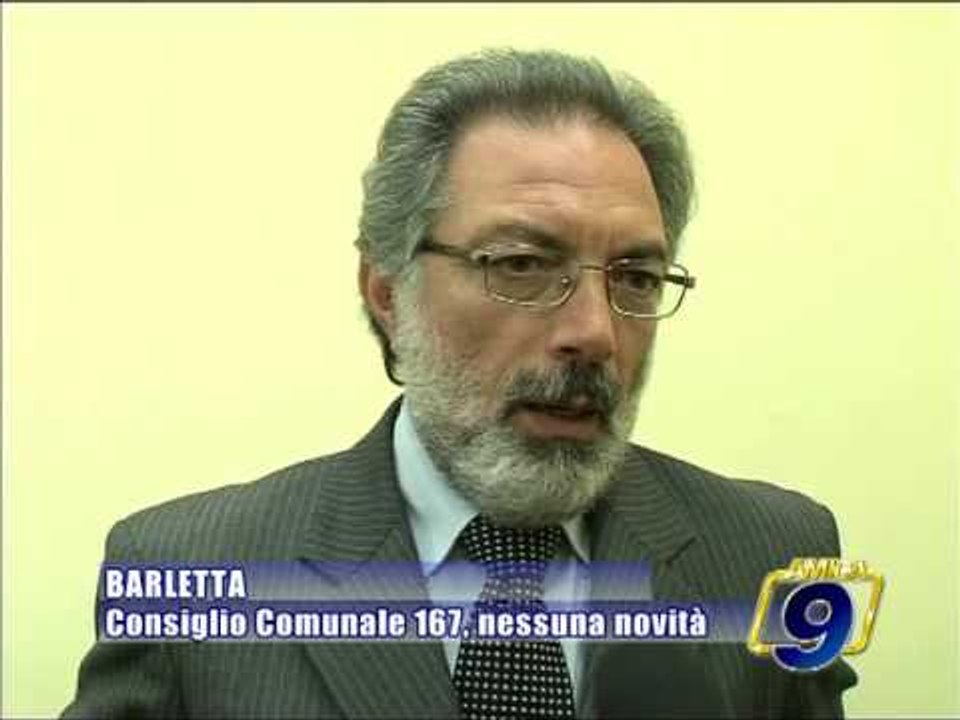 BARLETTA. Consiglio Comunale 167, nessuna novita'