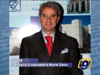 ANDRIA. Si dimette il consigliere Mario Sinisi