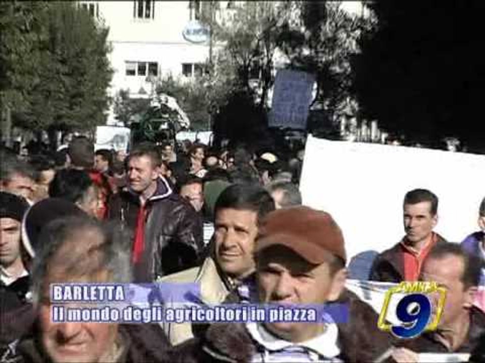 BARLETTA. Crisi agricola, il mondo degli agricoltori in piazza