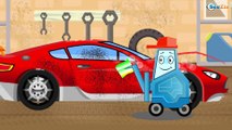 White Ambulance helps Street Vehicles Kids Animation - Cars & Trucks Cartoon for Children