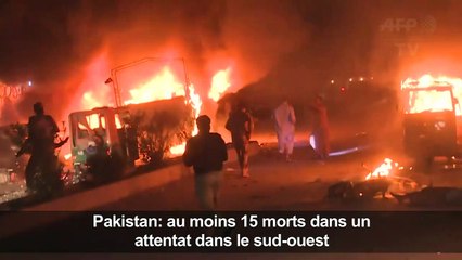 Pakistan: au moins 15 morts dans un attentat dans le sud-ouest