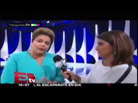 Dilma Rousseff presidenta de Brasil se marea durante entrevista /Global