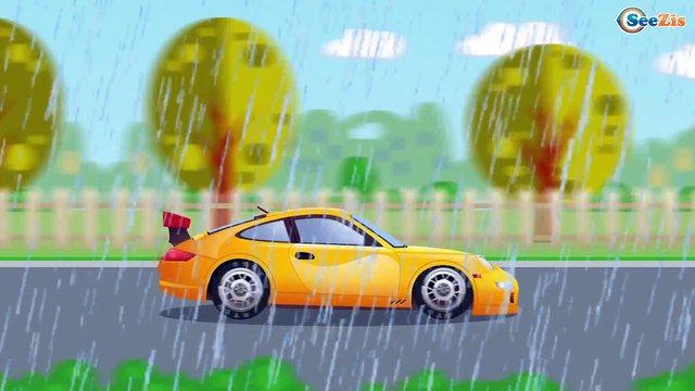 Voiture de police pour enfants - Dessins animés pour bébés - Vidéo Éducative de Voitures!