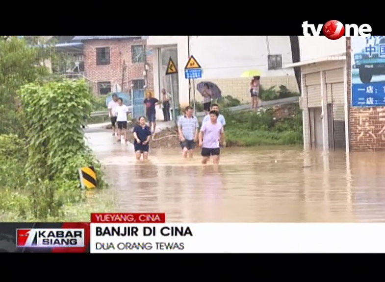 Video Bencana Banjir di Yueyang Tewaskan 2 Orang dan 700 Mengungsi