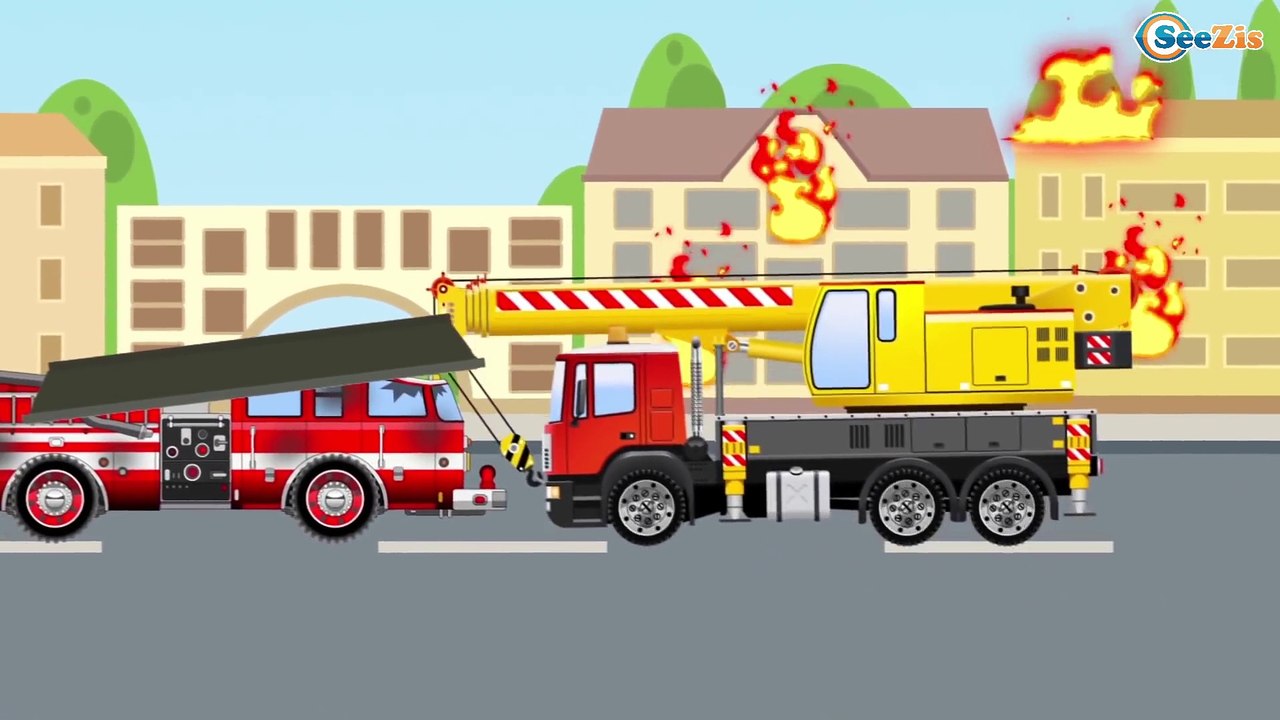 Le Tracteur Jaune - Voitures de construction - Vidéo Éducative de Voitures Pour Enfants