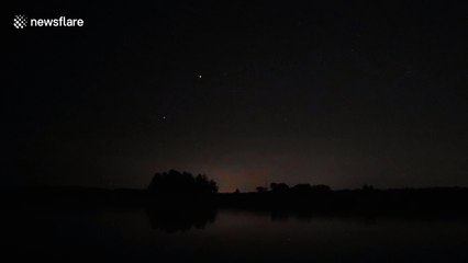 Perseid meteors filmed above Iowa