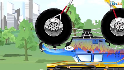 The Blue Police Car - Real City Hero - Cartoon for children - New Kids Animation