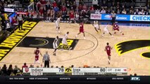 Indiana at Iowa Mens Basketball Highlights