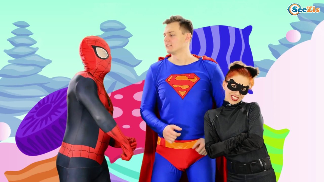 Baby Doctor & Superheroes - Ten In The Bed Song | Nursery Rhymes for kids
