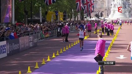 La joie de Yohann Diniz champion du monde du 50 km marche