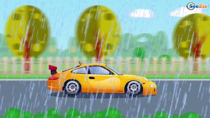 VIDA DE POLICIAL - Ciudad Coches de policía encubierto - COCHE RADAR - DIBUJOS