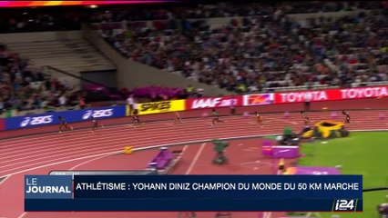 Athlétisme: Yohann Diniz, champion du monde 50km de marche