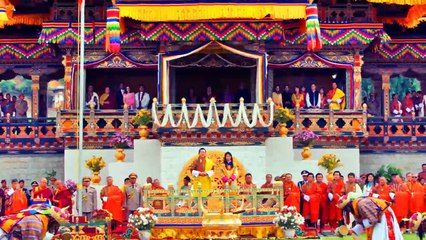 The king and queen of Bhutan// King Jigme and Queen Jetsun
