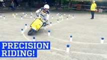 Precision Scooter Riding on Vespa Agility Course !