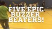 Five Epic Buzzer Beater Basketball Shots !