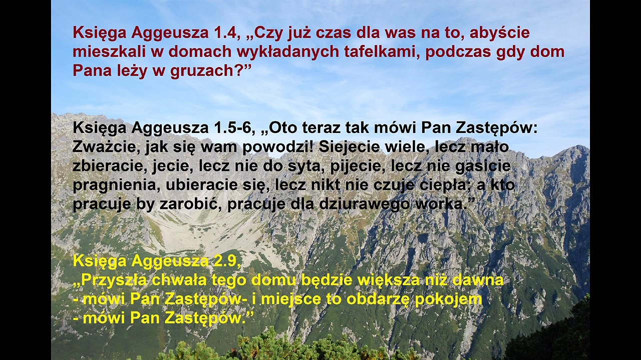 BIBLIA WARSZAWSKA ST 37 Księga Aggeusza