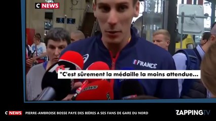 Pierre-Ambroise Bosse paye des bières à ses fans de Gare du Nord (vidéo)